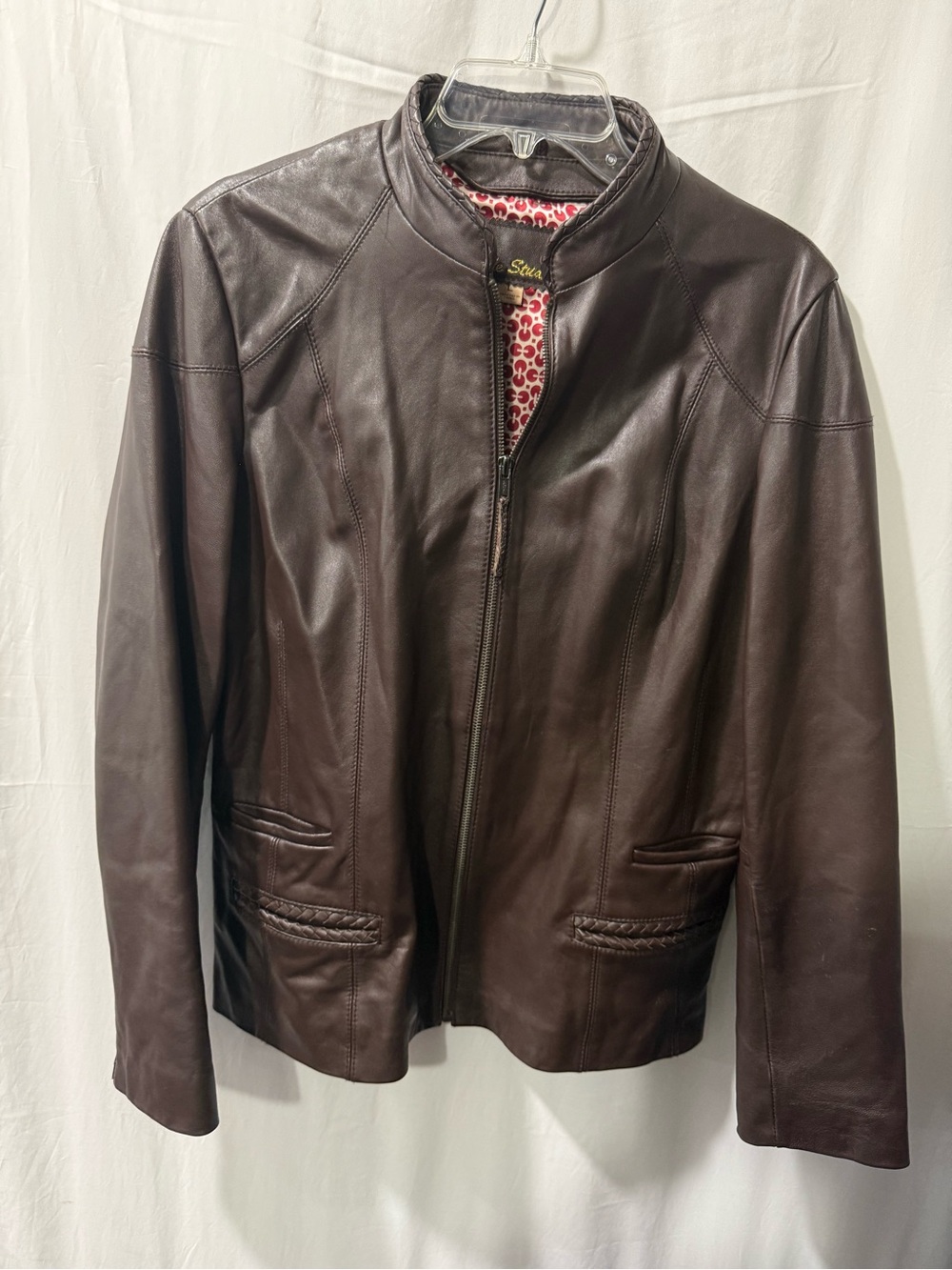 Pelle Studio Dark Brown Leather Zip-Front Jacket